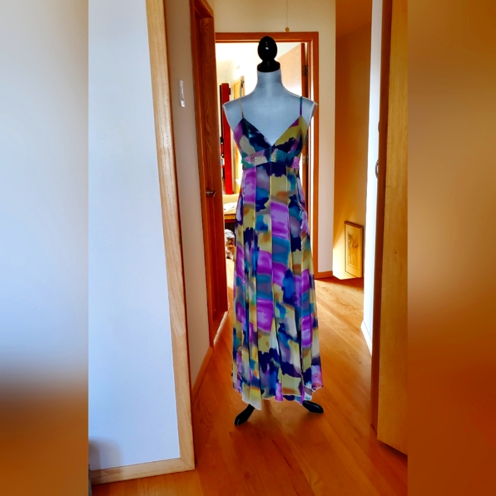 BNWT quo-ta-tion  pure silk maxi  dress